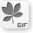 GIF White Icon
